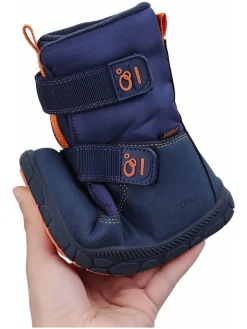 Leren barefootboots donkerblauw