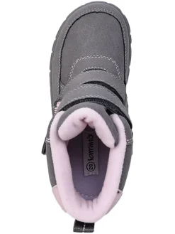 Leren barefootboots grijs