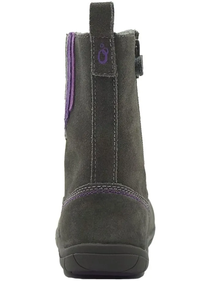 Leren barefootboots grijs