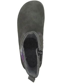 Leren barefootboots grijs