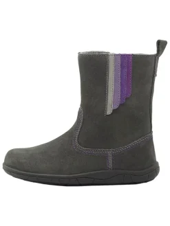 Leren barefootboots grijs