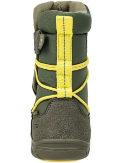 Leren barefootboots kaki