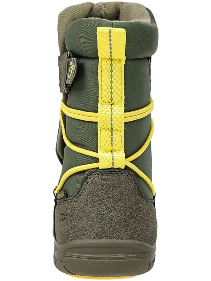Leren barefootboots kaki