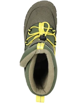 Leren barefootboots kaki