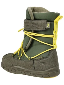 Leren barefootboots kaki