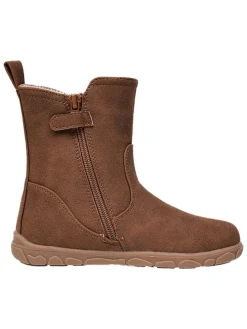 Leren barefootboots lichtbruin