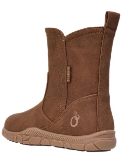 Leren barefootboots lichtbruin