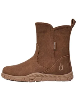 Leren barefootboots lichtbruin