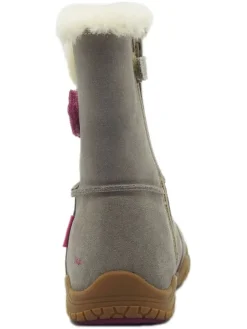 Leren barefootboots lichtbruin/grijs