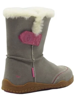 Leren barefootboots lichtbruin/grijs