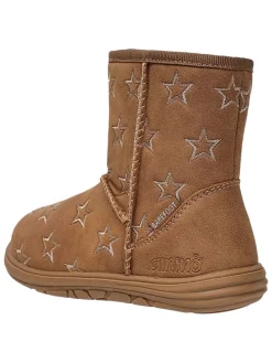 Leren barefootboots lichtbruin
