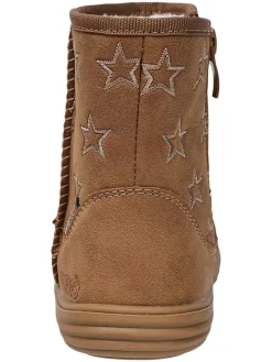 Leren barefootboots lichtbruin