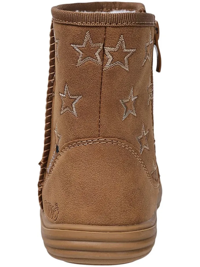 Leren barefootboots lichtbruin