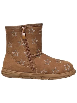 Leren barefootboots lichtbruin