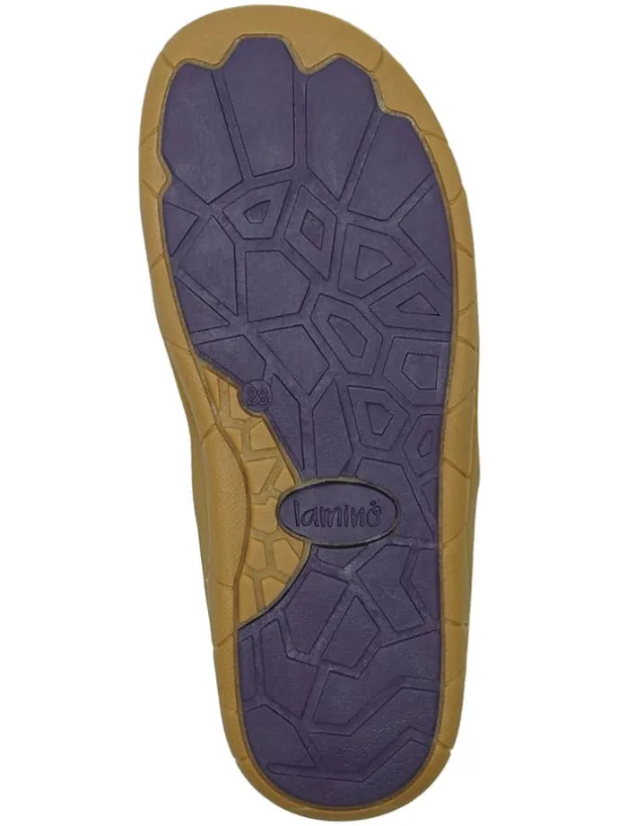 Leren barefootboots paars