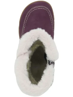 Leren barefootboots paars