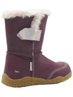 Leren barefootboots paars