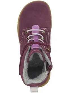 Leren barefootboots paars