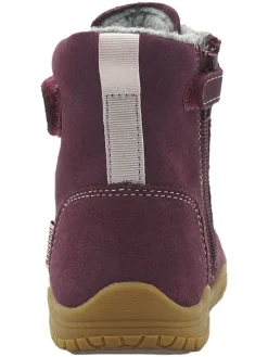 Leren barefootboots paars