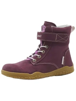 Leren barefootboots paars