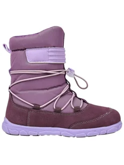 Leren barefootboots paars