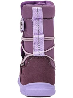 Leren barefootboots paars