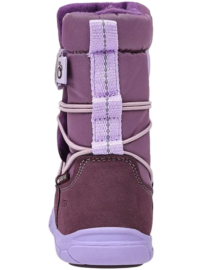 Leren barefootboots paars