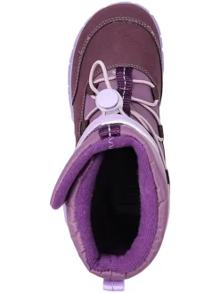 Leren barefootboots paars