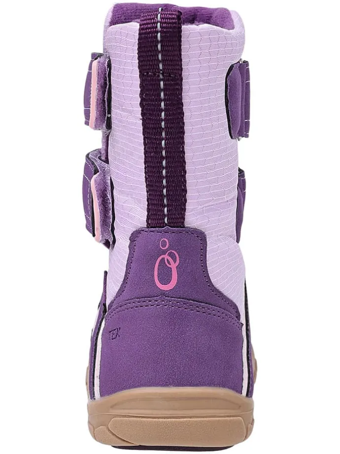 Leren barefootboots paars