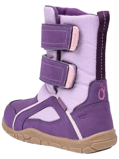 Leren barefootboots paars