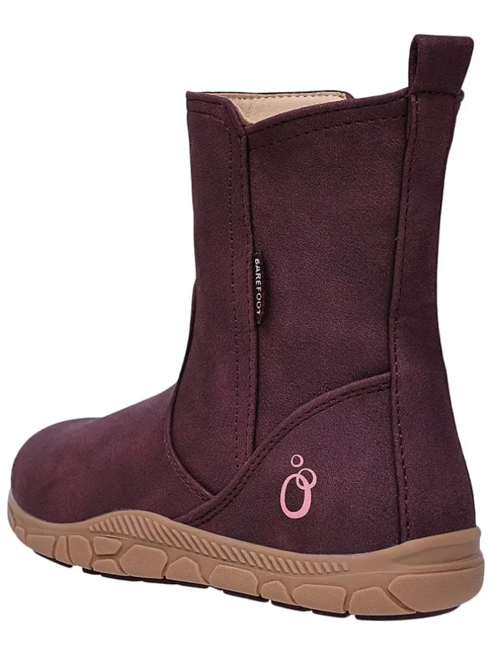 Leren barefootboots rood