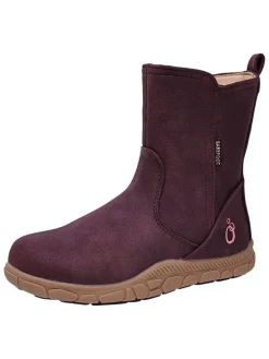 Leren barefootboots rood