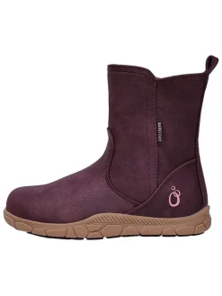 Leren barefootboots rood