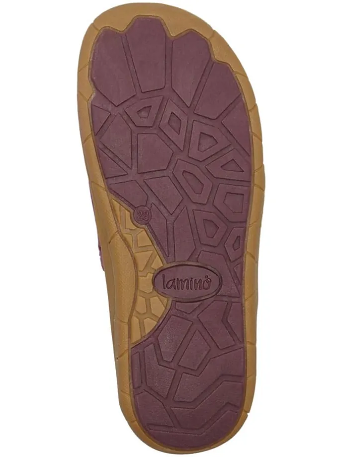 Leren barefootboots rood