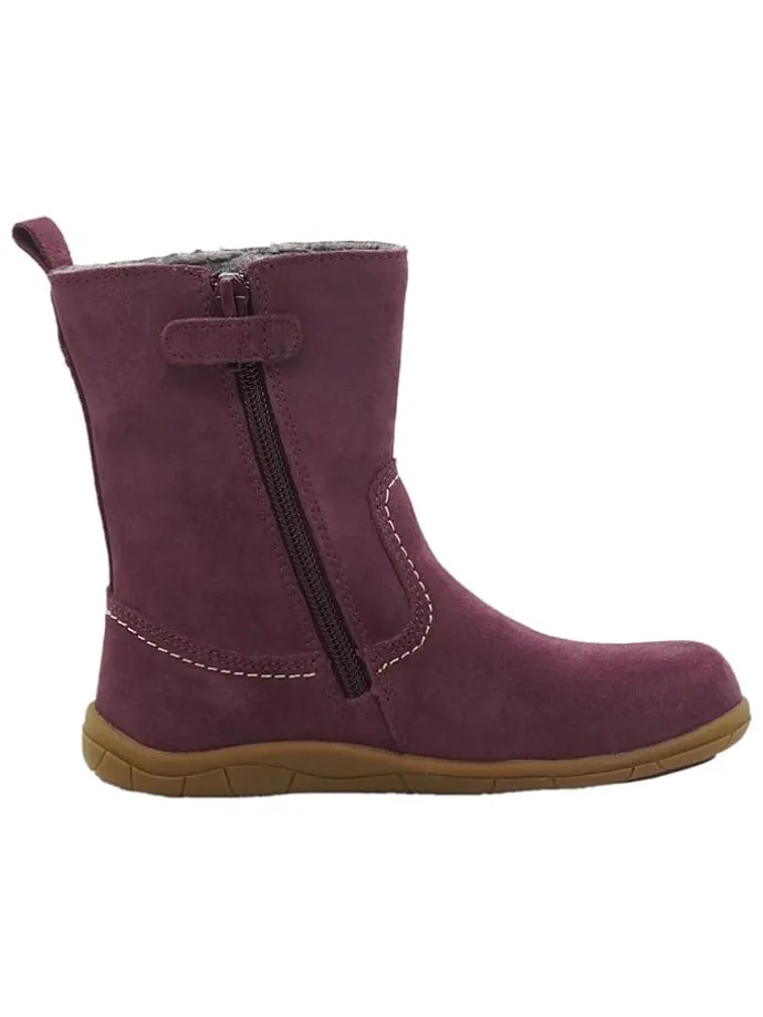 Leren barefootboots rood