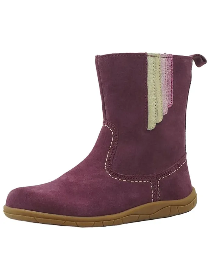 Leren barefootboots rood