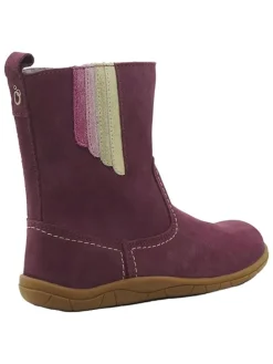 Leren barefootboots rood