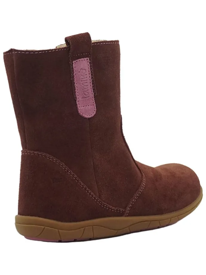 Leren barefootboots rood