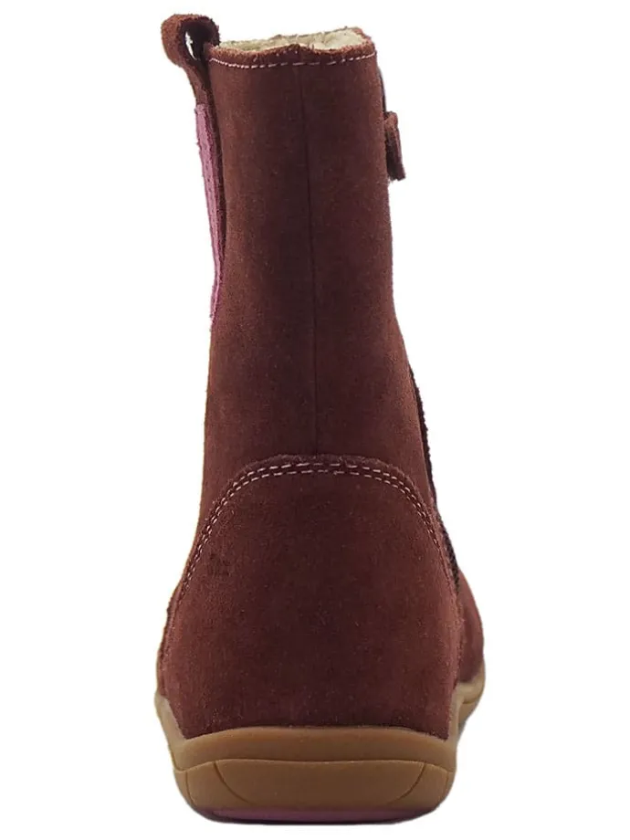 Leren barefootboots rood