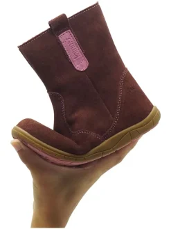 Leren barefootboots rood
