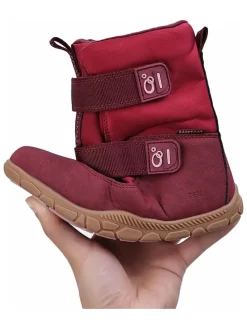 Leren barefootboots rood