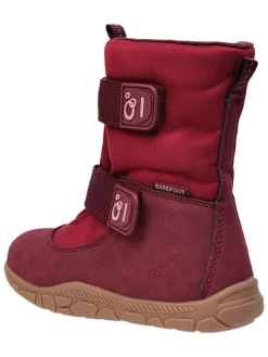Leren barefootboots rood