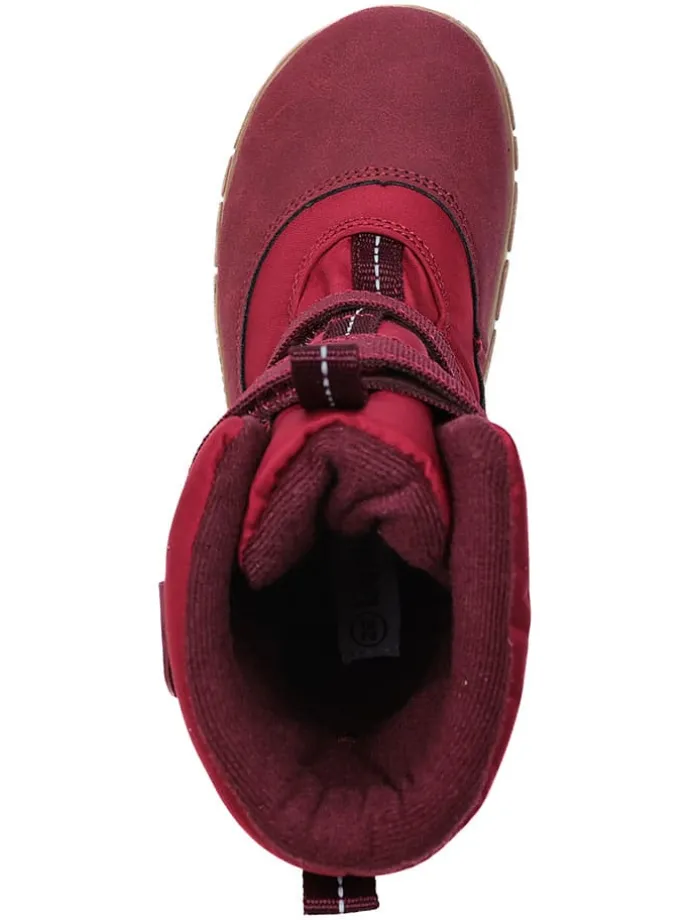Leren barefootboots rood