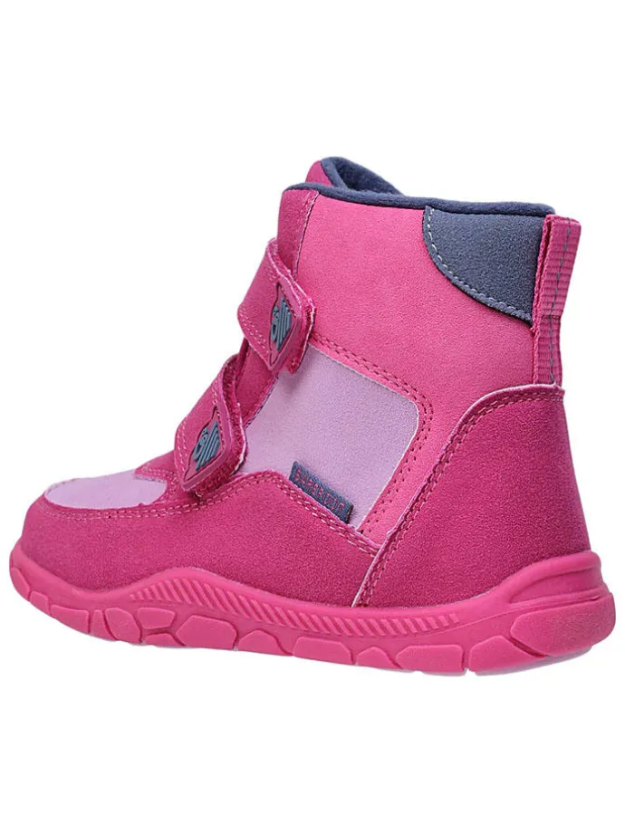 Leren barefootboots roze