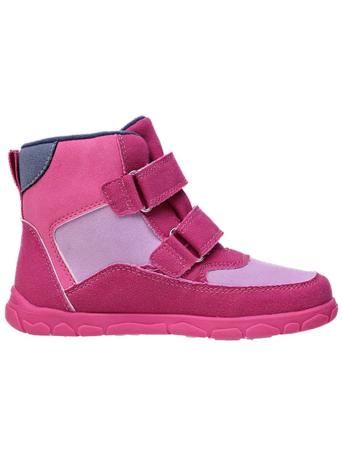 Leren barefootboots roze