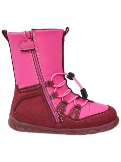Leren barefootboots roze
