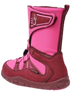 Leren barefootboots roze
