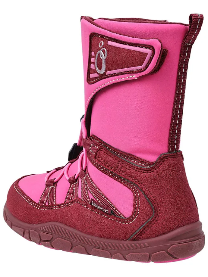Leren barefootboots roze