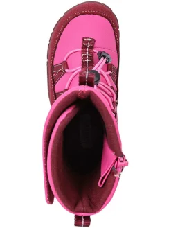 Leren barefootboots roze