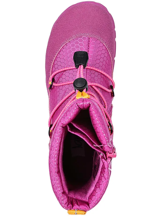 Leren barefootboots roze